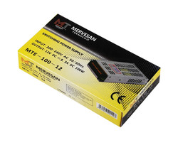 12V 8 3A 100W Metal Kasalı Mervesan AC-DC Slim Adaptör - 2