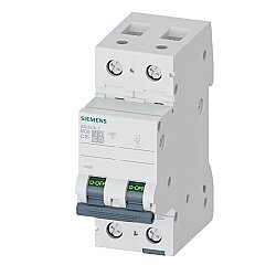 16A 2 Fazlı 70 Mm Anahtarlı Otomatik Sigorta 6ka C Tipi Yavaş Karakterli - Siemens