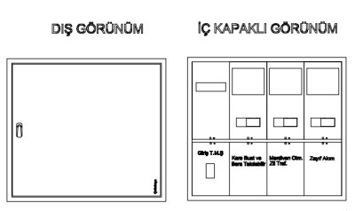 Çetinkaya / 2 Threephase Surface Mounted Counter Panel - 1