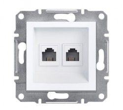 Schneider-Asfora 2*Rj11 - 4 Kontaklı Çerçevesiz/Eph4270121 - Schneider Electric