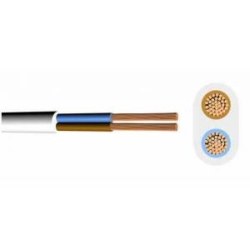 2x1.5Mm2 H05vv-F 300-500vBeyaz-Ttr Kablo - Öznur-Borsan