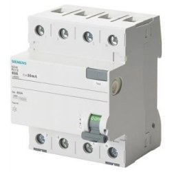 Siemens-4x40A 30 mA Residual Current Circuit Relay - 1