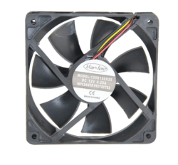 3faz 120x120x25 mm DC Fan 12V 3 Pinli 0,28A Kompakt Soğutma Fanı - 3faz
