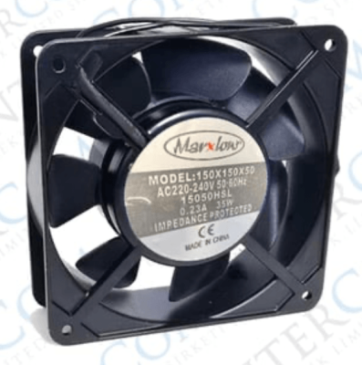 3faz 150x150x50 mm AC Fan 220V 0,14A Yüksek Hava Debili Soğutma Fanı - 1
