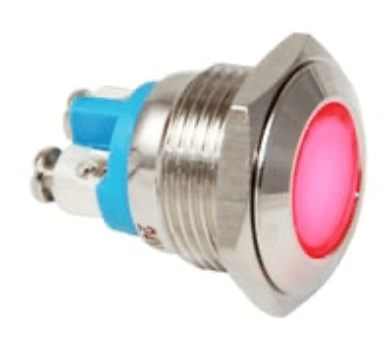 3faz 16 mm Mavi LED Sinyal Lambası 24V - 1