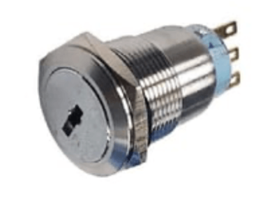 3faz 19 mm Anahtarlı Metal Key Switch 0-1 IP65 - 1