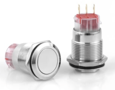 3faz 19 mm Işıksız Metal Anahtarlı Düz Tip 3P IP67 Endüstriyel Kontrol Anahtarı - 1