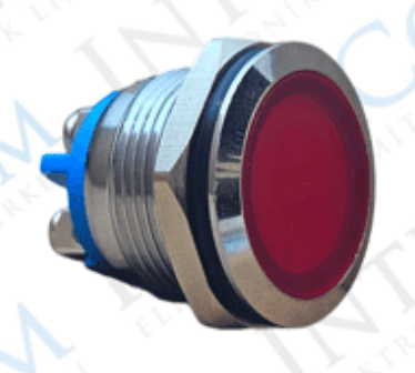 3faz 19 mm Kırmızı LED Sinyal Lambası 24V - 1