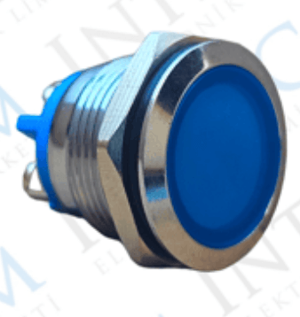 3faz 19 mm Mavi LED Sinyal Lambası 24V - 1