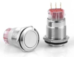 3faz 19 mm metal buton, ışık­sız düz buton, 3 pin buton, panel tip anahtar, ip67 buton, endüstriyel buton, 19 mm anahtar - 3faz