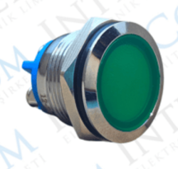 3faz 19 mm Yeşil LED Sinyal Lambası 24V - 3faz