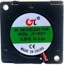 3faz 30x30x10 mm DC Fan 12V 0,05A Salyangoz Tipi Mikro Soğutma Fanı - 3faz