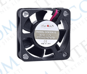 3faz 30x30x10 mm DC Fan 12V 0,07A Kompakt Soğutma Fanı - 1