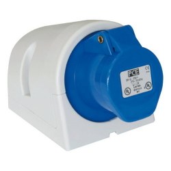 Mete Enerji 3x16a Ip44 Duvar Prızı-Eğik Gövdelı-406602 - Mete Enerji