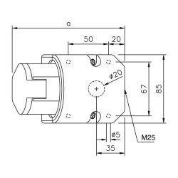 Mete Enerji 3x16a Ip44 Duvar Prızı-Eğik Gövdelı-406602 - 2