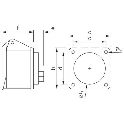 Mete Enerji 3x16a Ip44 Makıne Prızı-Düz-406502 - 2