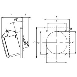 Mete Enerji 3x16a Ip44 Makine Prizi-Eğik-406501 - 2