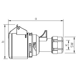 Mete Enerji 3x16a Ip44 Uzatma Prız Vidalı Bağlantı-406401v - 2