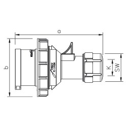 Mete Enerji 3x16a Ip67 Düz Fıs-Vidalı Bağlantı-406102v - 2