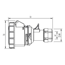 Mete Enerji 3x16a Ip67 Uzatma PrızıVidalı Bağlantı-406402v - 2