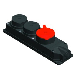 Mete Enerji 3x25a 1 Ad / 1x16a 2 Ad Üçlü Grup Priz/ 401054 - Mete Enerji