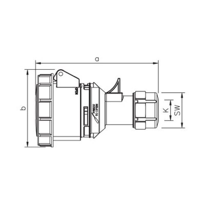 Mete Enerji 3x32a Ip67 Uzatma Prızı-Vidalı Bağ/ 406408v - 2