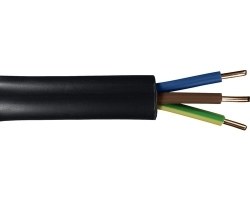 3x4 Mm2 Nyy-U 0.6-1kv Black Cable - 1
