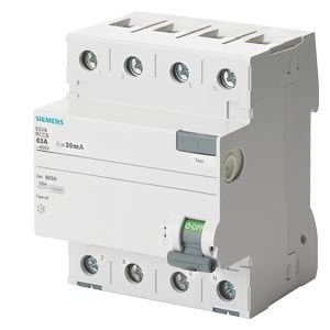 Siemens-4x80A 300 mA Residual Current Circuit Relay 10kA-5SV4647-0 - 1