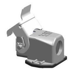 Mete Enerji 4x10a Alüminyum Eğik Makine Prizi Metal Mandallı Kablo Geçişli Rakorsuz-403003s - Mete Enerji