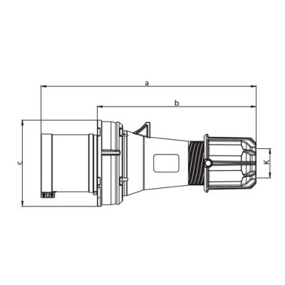 Mete Enerji 4x63a Ip44 Düz Fıs-406115 - 2