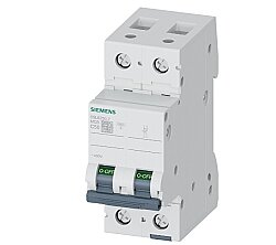 50A 2 Fazlı 70 Mm Anahtarlı Otomatik Sigorta 6ka C Tipi Yavaş Karakterli - Siemens