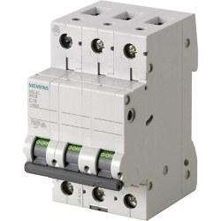 50A-3 Phase-5sl Miniature Circuit Breaker Automatic Switched Fuse; 10ka; Type C;-5SL6350-7 - Siemens