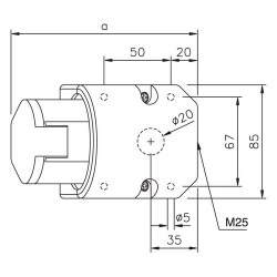 Mete Enerji 5x16a Ip44 Duvar Prizi Eğik Gövdeli Vidalı Bağlantı-406607v - 2