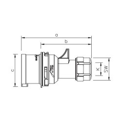 Mete Enerji 5x16a Ip44 Düz Fıs-Vidalı Bağlantı-406105v - 2