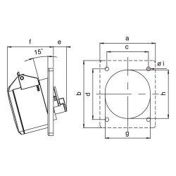 Mete Enerji 5x16a Ip44 Makıne Prızı-Eğik-406509 - 2