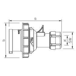 Mete Enerji 5x32a Ip67 Düz Fıs-Vidalı Bağlantı-406112v - 2