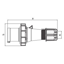 Mete Enerji 5x63a Ip67 Düz Fıs-406118 - 2