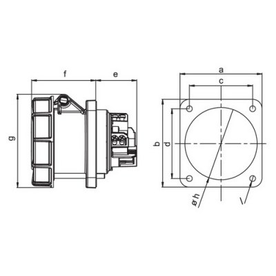 Mete Enerji 5x63a Ip67 Makıne Prızı-Düz-406536 - 2