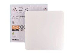 ACK 36 W Kare Beyaz Kasalı Günışığı 3000 K Luks Led Tavan Armatürü - AT10-84000 - ACK