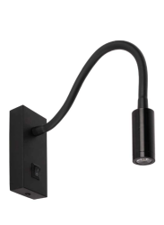 ACK 3W LED Spiralli Siyah Aplik -AH09-00301- - ACK