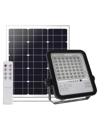 ACK 50W Solar LED Projektör 6500K -AT65-05032- - ACK