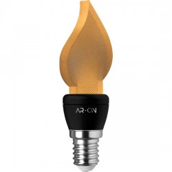 ARON Dekoratif Led Ampul 5W E14 Alev 2200K - ARON