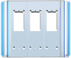 Audio-Basic 3-lü Sıva Üstü Aparat-001317B - Audio
