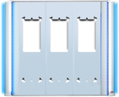 Audio-Basic 3-lü Sıva Üstü Aparat-001317B - 1