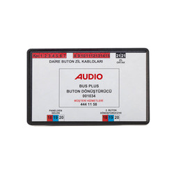 Audio-Buton Dönüştürme Modülü Dijital Panel-15-1 Daire-001034 - Audio