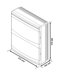 Borsan 18 Module Surface Mounted Fuse Box H F - 2