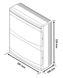 Borsan 24 Module Surface Mounted Fuse Box H F - 2