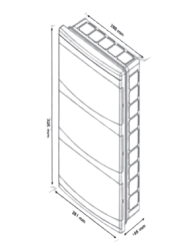 Borsan 36 Module Flush Mounted Fuse Box H F - 2