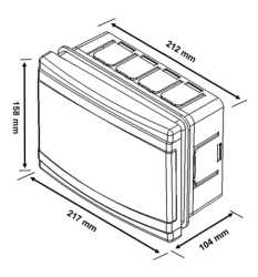 Borsan 9 Module Flush Mounted Fuse Box H F - 2