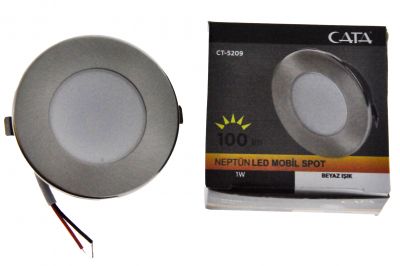 Cata-1w Mobil Spot LED Armatür-Beyaz-CT-5209B - 3